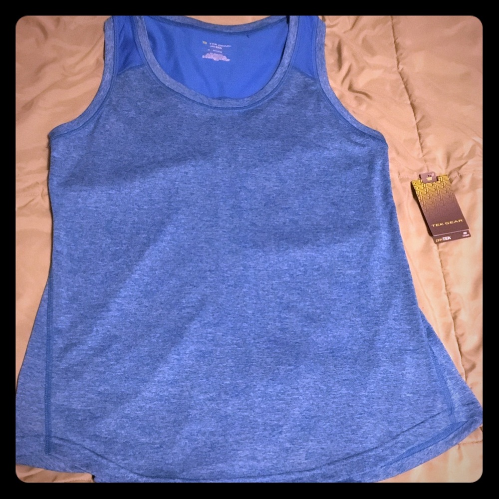 Comfy blue Dri tek workout top size M